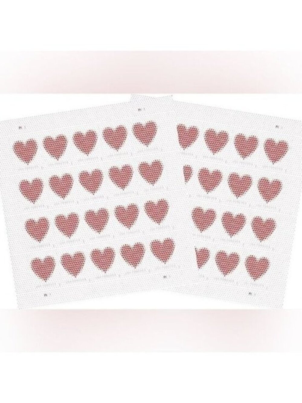 200‎ Made of Hearts Forever Postage Stamps USPS Valentines Wedding Invitations